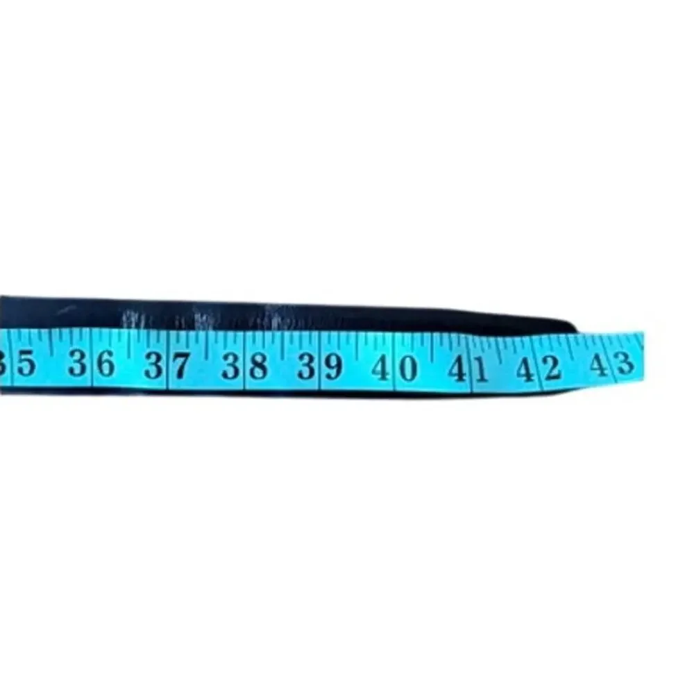 Calvin Klein Men’s Black Leather Belt Silver Tone Buckle Approx 42
